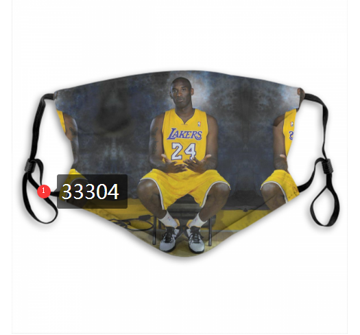 2021 NBA Los Angeles Lakers #24 kobe bryant 33304 Dust mask with filter
